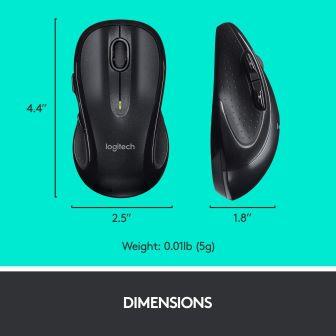 Logitech MK710 mouse size