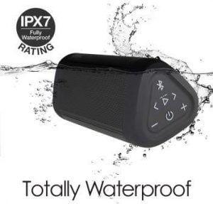 Image showing OontZ Angle 3 Plus and it's waterproof level IPX7